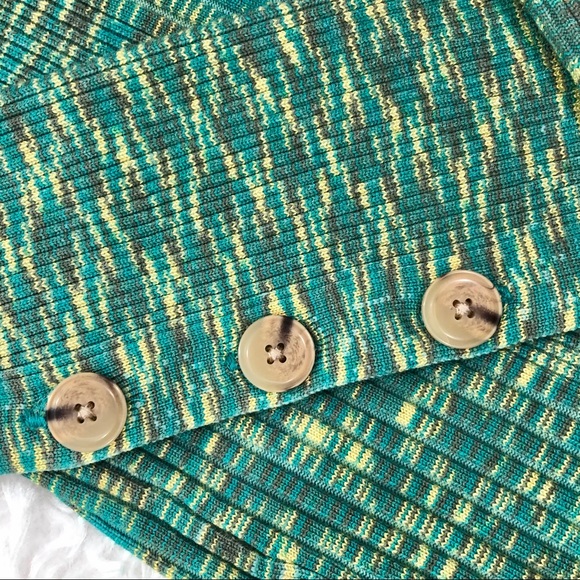 ANTHROPOLOGIE RIBBED TURTLENECK BUTTON SLEEVE S - Picture 15 of 16